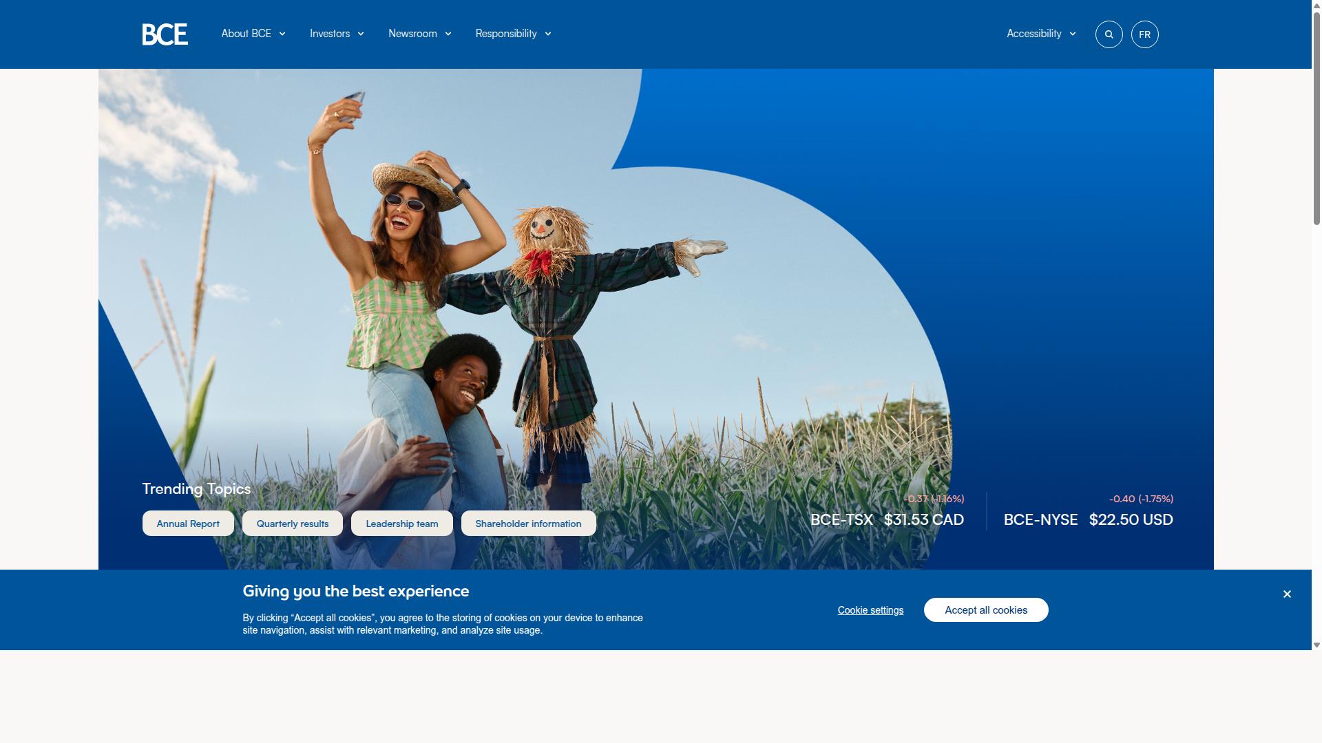 BCE Inc. (Bell Canada Enterprises) website