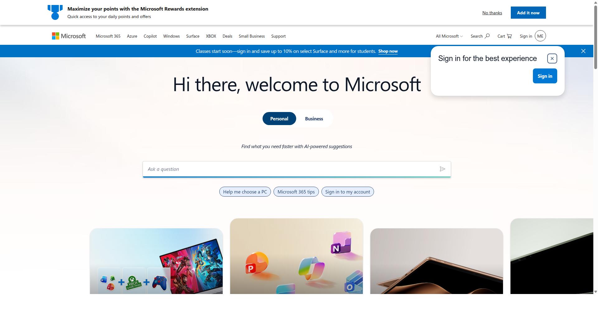 Microsoft Teams website