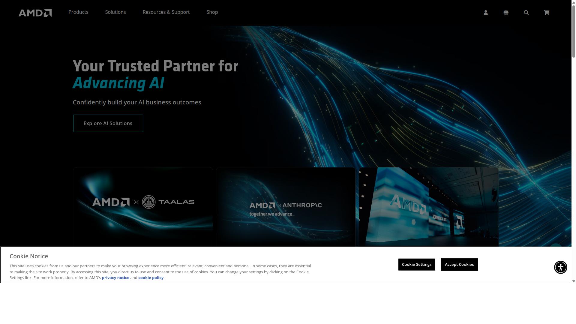 AMD website